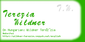 terezia wildner business card